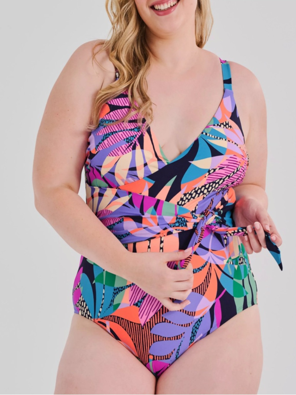 Women's Freshwater Bahia Leaves Printed Swimsuit